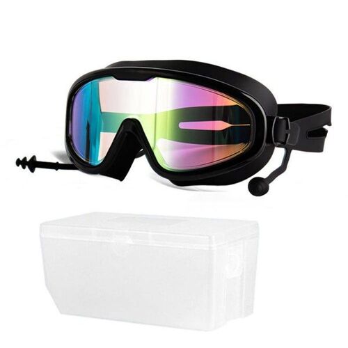 Lunettes De Natation Pour Adultes, Étanches, Antibuée, Grande Monture, Roses