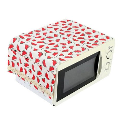 Housse Anti-Poussière Pour Micro-Ondes À Imprimé Pastèque - 35 X 85 Cm, Tissu De Haute Qualité, 140 G