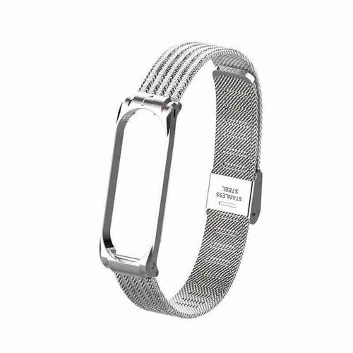 Bracelet De Montre En Métal Pour Xiaomi Mi Band 4 ¿ Argent
