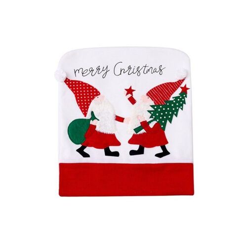 Lot De 2 Housses De Chaise De Noël En Flanelle Pour Chaises De Salle À Manger, 52 X 45 Cm, Tissu Doux, Protège Et Décore