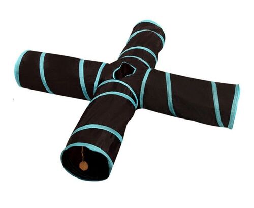 Tunnel Pliable En Polyester Durable Pour Chiens Et Chats, 132 X 132 Cm