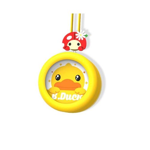 Ventilateur de cou suspendu en forme de canard jaune pour enfants ¿ Portable et léger, avec un vent fort et une longue durée de vie de la batterie