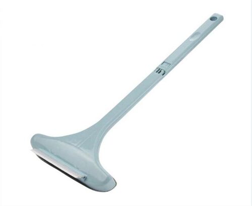 Outil de nettoyage de vitres double face 3X avec chiffon en peluche et poignée réglable