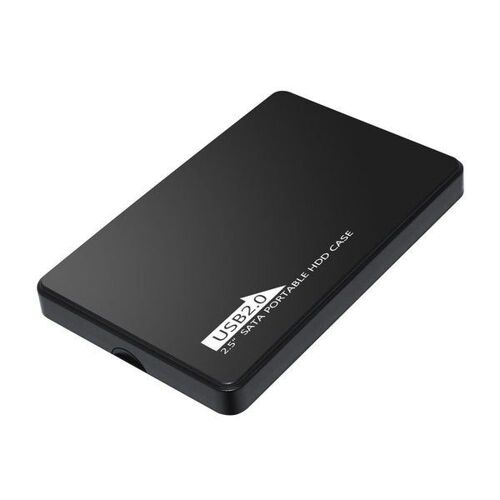 Boîtier pour disque dur SSD SATA 2,5"" pour ordinateur portable - Noir
