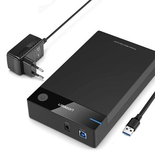Boîtier de disque dur externe USB 3.0 pour disques durs et SSD SATA 3,5"" et 2,5