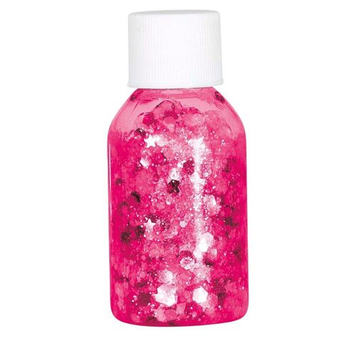 Gel Avec Paillettes Corps Visage 20gr Fuschia