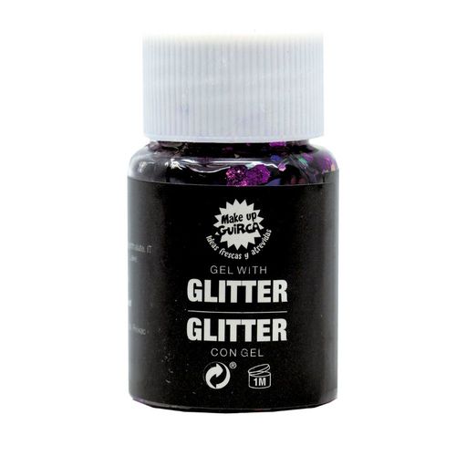 Gel Avec Paillettes Corps Visage 20gr Lilas