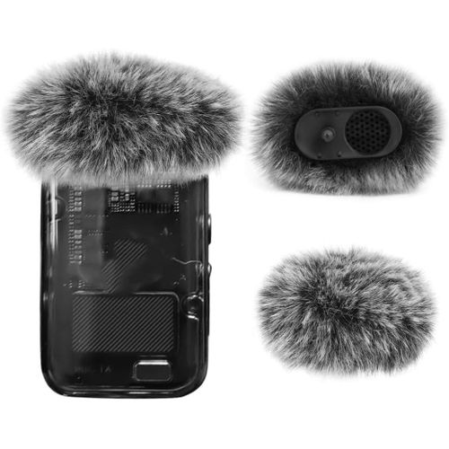 2 Pièces Bonnette Micro Anti Vent Compatible avec DJI Mic 2 Lavalier sans Fil et OSMO Pocket 3 Créateur,Mousse Micro en Fourrure Filtre Anti Pop Professionel Adapté à DJI Mic 2.[F38]