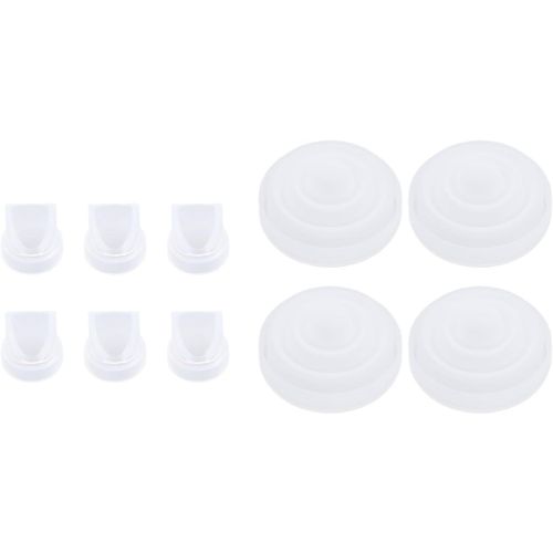 Lot De 6 Valves En Bec De Canard Et 4 Membranes Empêchant Le Refoulement-Pièces Lavables Pour Tire-Lait M5