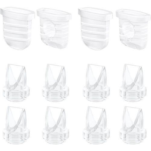 Lot De 8 Valves À Bec De Canard Et 4 Membranes En Silicone Pour Lansinoh Discreet Duo,Eufy E10 S1 S1 Pro,Ncvi Nuliie Nicegreen Life S32,Tire-Lait S32,Accessoires De Rechange Pour Tire-Lait S32
