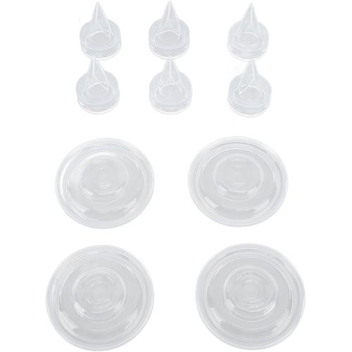 Valves À Bec De Canard Et Diaphragme En Silicone Pour Tire-Lait Portable S9 S12 S9pro S12pro,Lot De 6 Valves À Bec De Canard En Silicone Et Lot De 4 Diaphragmes En Silicone,