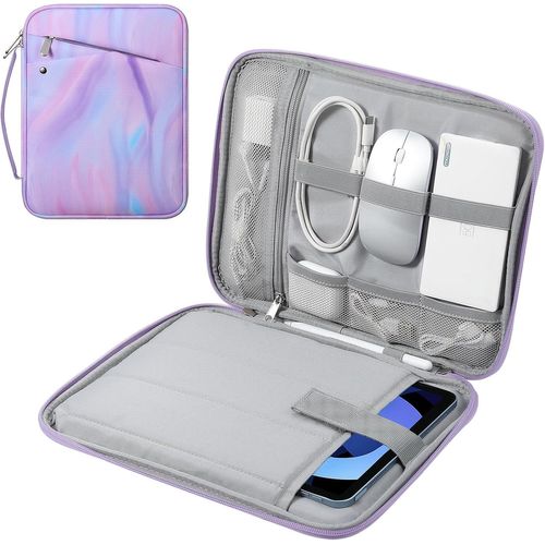 Housse De Protection 9-11 Pouces Avec Poignée, Sac De Voyage Rembourré Pour Nouvel Ipad Air 11 Pouces M3 2025, Ipad A16 11"", Ipadpro 11 M4, I-Pad 10/9/8/7, Tab S9/S8 11, Violet Fan[Coq9127735]