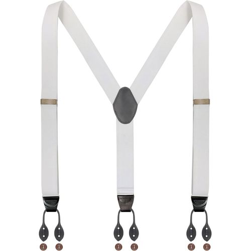 Kalanka-Bretelles À Boutons Pour Homme - Extra Solides - 3,5 Cm De Large - Avec 6 Boutons - Taille Unique