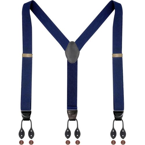 Kalanka-Bretelles À Boutons Pour Homme - Extra Solides - 3,5 Cm De Large - Avec 6 Boutons - Taille Unique