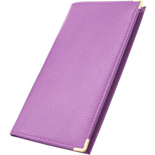 CAUC-- Etui Porte chéquier Porte Carte crédit pièce d'identité (C07 Mauve)