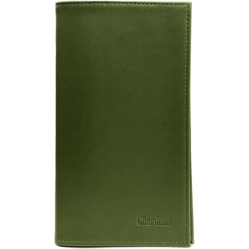 KALANKA-- Etui Porte chéquier Porte Carte crédit pièce d'identité (A07 Kaki)