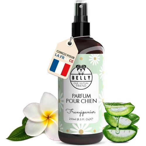 Kalanka-Belly® Parfum Pour Chien & Chiot - 250ml - Arôme De Frangipane - Neutralise Les Mauvaises Odeurs - Ph Équilibré - Parfum Chien - Eau De Parfum Pour Chien, Déodorant Pour Chien, Parfum Chiot