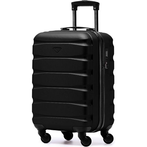 FLIGHT KNIGHT - VALISE RIGIDE DE CABINE A 4 ROUES - 55x35x25CM - NOIR