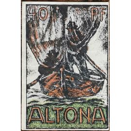 Billet Allemagne 40 Pfennig 12/1921 Altona Grm 30,3 3/6