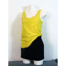 Top/ Tee Shirt/ Débardeur Jaune Sans Manches- Taille S- Promod