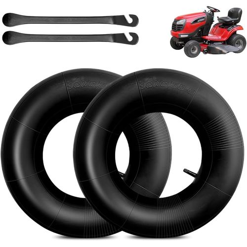 16x6.50-8 Chambre à air,2x Pneu Brouette Tubes Intérieurs de Remplacement pour ATV Quad 4 roues chariot de Golf tracteur tondeuse à gazon motoculteurs rampes brouette remorque utilitaire