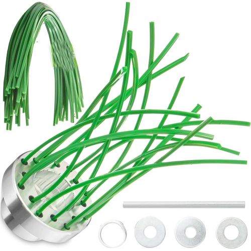 KALANKA-Tête de débroussailleuse Universelle en Aluminium Professionnel, Tête Multifills Universel 32 Fils En Aluminium Pour Débroussailleuse Ou Coupe-Bordures