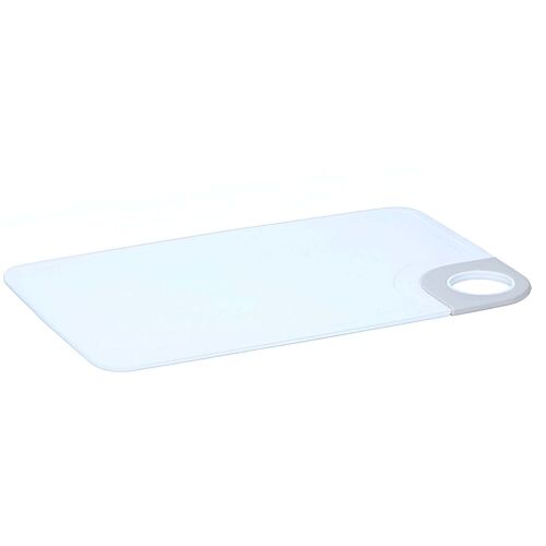 Planche À Découper Cuisine En Plastique Avec Poignée Antirayures Alpina Blanc / Gris