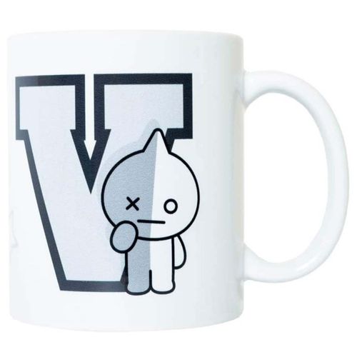 Mug En Céramique Capacité 300ml Design Guardian Space Robot Van Bt21 Line Friends Bt21 Blanc