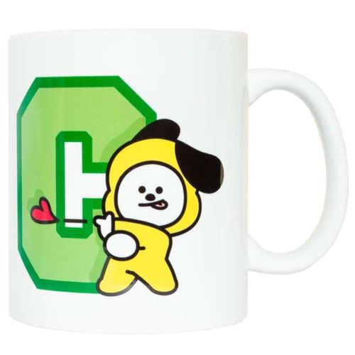Mug En Céramique Capacité 300ml Innocent, 'work Hard, Play Hard' Chimmy Bt21 Line Friends Bt21 Blanc