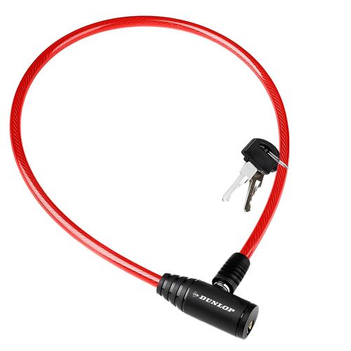 Câble Antivol Pour Vélo Serrure À Clé Sécurité Optimal Dunlop Rouge