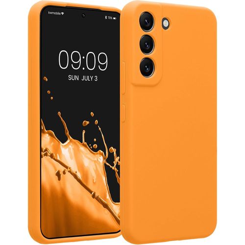 SJZG-Housse Compatible Avec Samsung Galaxy S22 Coque - Housse De Téléphone Protection Souple En Tpu Silicone - Orange Fruitée