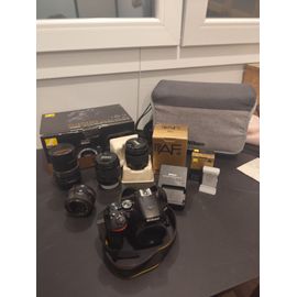 Kit photo Nikon D3500 24.2 mpix + Objectif de base Nikon 18-55mm + Objectif polyvalent Nikon 28-80mm