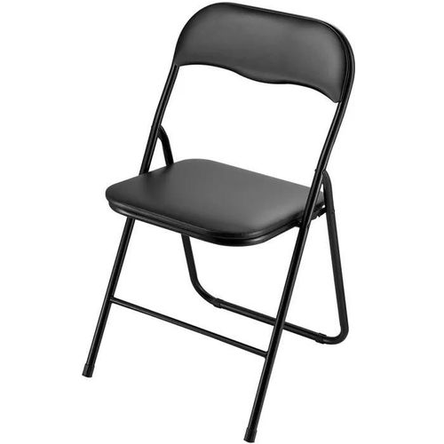 Lot De 4 Chaises Pliantes Portables-Duoku-Chaises De Salle À Manger En Similicuir Avec Structure En Métal Et Assise Rembourrée