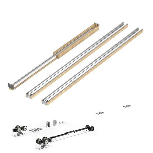 Kit de Contre-châssis-Duoku-pour Salon Maison-pour Porte Coulissante 61-76 cm de Largeur et 203 cm de Hauteur