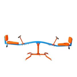 Balançoire À Bascule-Duoku-Capacité De Charge 136 Kg-Avec Poignées Confortables-Sièges À Dossier-Larges Pieds De Support