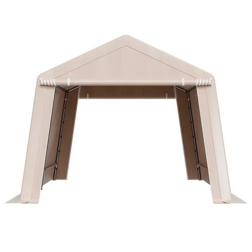 Abri De Jardin-Duoku-305x458 Cm-Tente De Rangement-Avec Double Porte À Fermeture Éclair Enroulable-Abri De Stockage Portable