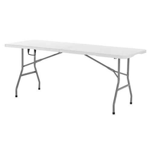 Table Pliante Rectangulaire En Plastique-Duoku-Table Utilitaire Portable De 180 Cm-Solide Et Stable-Avec Poignée Intégrée