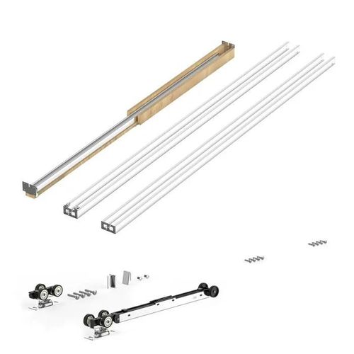 Kit de Contre-châssis-Duoku-pour Porte Coulissante-61-91,4 cm de Largeur et 213,4 cm de Hauteur-Système de Porte Escamotable