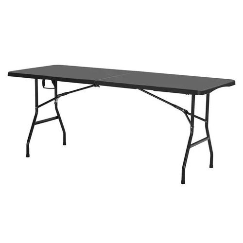 Table Pliante Rectangulaire En Plastique-Duoku-Table Utilitaire Portable 180 Cm-Solide Et Stable-Avec Poignée Intégrée