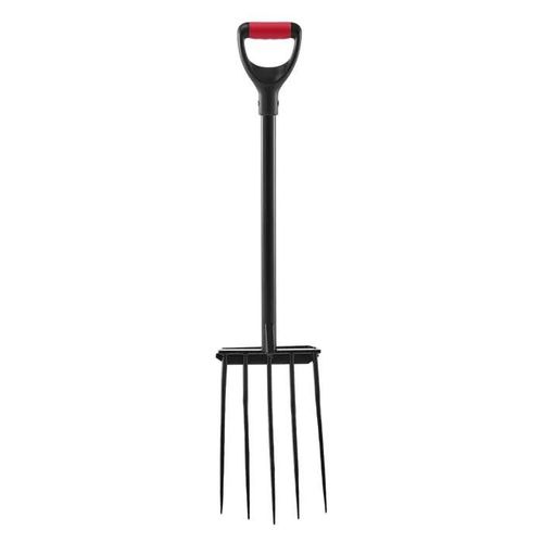 Fourche à Bêcher 5 Dents-Duoku-Outil de Jardinage-avec Manche en Métal Solide-Longueur Totale de 105 cm-Poignée en Y Ergonomique