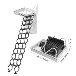 Échelle de Grenier Rétractable-Duoku-Capacité de Charge 299,4 kg-Adaptée pour une Hauteur D'installation de 2,6 à 2,85 m