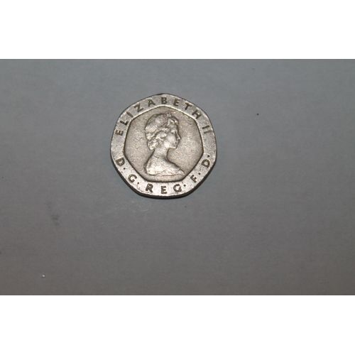 Piece De Monnaie Anglaise 20 Twenty Pence Année 1982 Argent