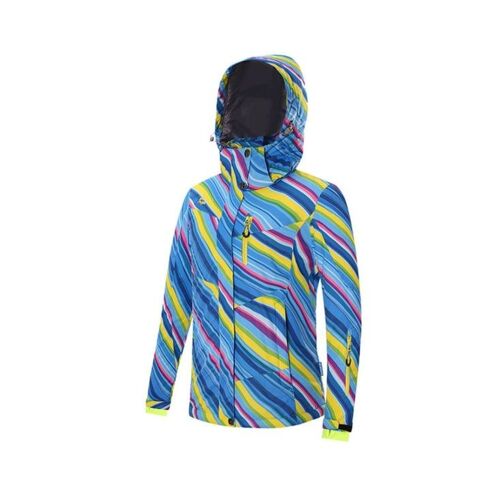Veste De Ski Imperméable Et Coupe-Vent Pour Femme Avec Fermeture Éclair Et Couleurs Vives