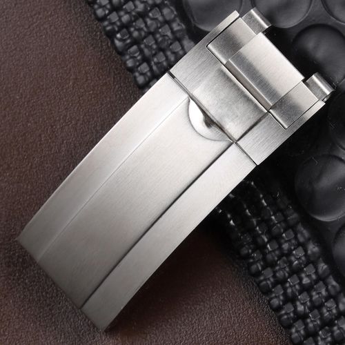 Kafol-Fermoir De Montre À Déploiement 9x9mm,Argent Poli Mat,Noir,Or Rose,Haute Qualité,Pour Rolex Submariner Daytona Gmt,Boucle De Date,9mm,Brushed Silver