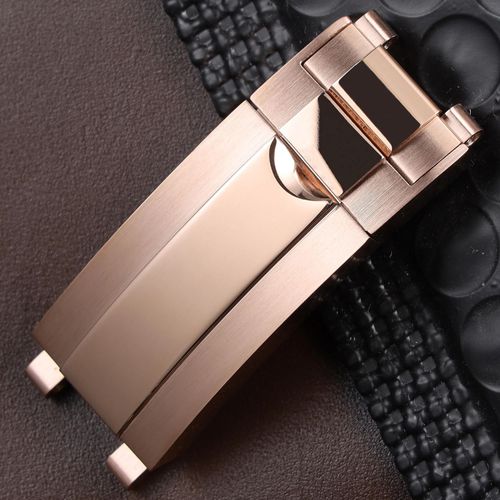 Kafol-Fermoir De Montre À Déploiement 9x9mm,Argent Poli Mat,Noir,Or Rose,Haute Qualité,Pour Rolex Submariner Daytona Gmt,Boucle De Date,9mm,Rosegold