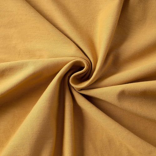 Tianyi-Velvethome Premium Drap Housse 90x190-90x200 Coton 100% Doux 165gsm Made In Eu Housse De Matelas 90x190 Qualité Upérieure Drap Housse Jersey Avec Bande Élastique Couleur Moutarde