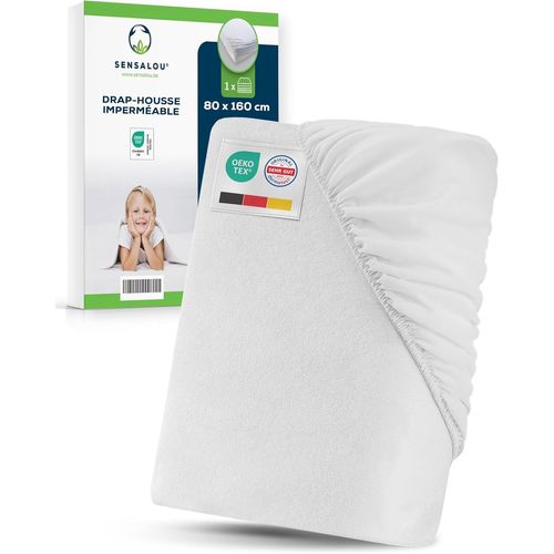 TIANYI-Protège-Matelas Imperméable 80x160 cm pour Lit Junior \u2013 Drap-Housse Étanche et Respirant, Alèse Lavable À 95 °C, Housse Matelas Enfant Douce et Silencieuse, Barrière Anti-Fuite