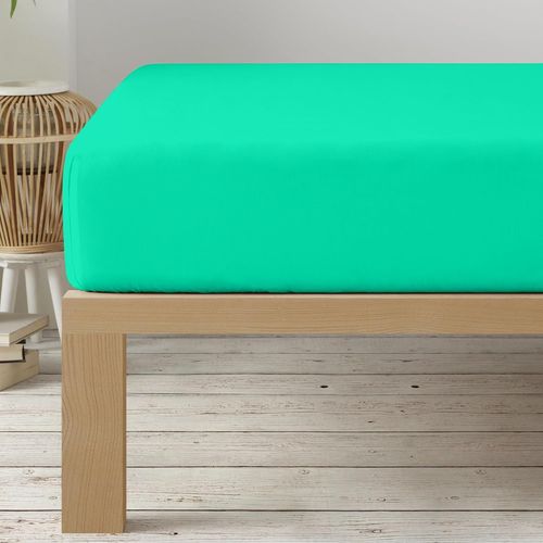 TEPPC-Degrees Home Collection - Drap-Housse 150x190 cm en Microfibre Douce \u2013 pour Matelas Jusqu`à 33 cm \u2013 Certifié Oeko-TEX \u2013 Vert