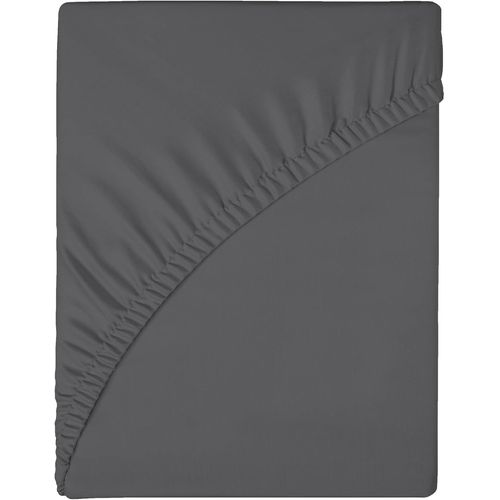 Tianyi-Drap-Housse 180 X 200 X 25 Cm En Microfibre - Rétrécit Et Ne Se Décolore Pas - Gris Foncé