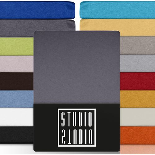 Tianyi-Basic Drap Housse 180x200 Cm, 100% Coton Peigné, Certifié Oeko-Tex 100, Qualité De Marque, Drap De Matelas 180 X 200 Jusqu'à 25 Cm, Gris